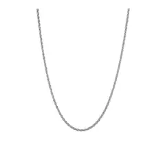 GENERICO - Cadena Plateada Acero Tourbillon 2 mm 60 cm