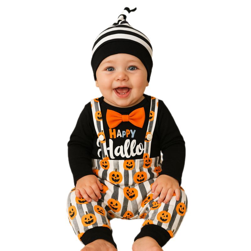 JUMP KIDS - Disfraz Conjunto Halloween 3 Piezas Jardinera para Bebes