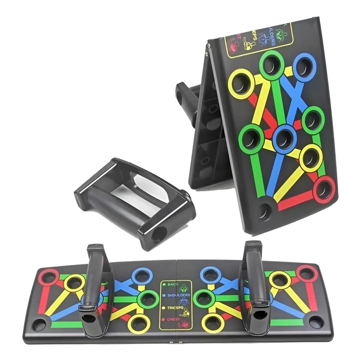 GENERICO - Soporte Push Up Board Sistema Multifuncional Pecho Espalda C