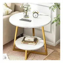 GENERICO - Mesa De Centro De 2 Niveles Mesa Auxiliar Decorativa