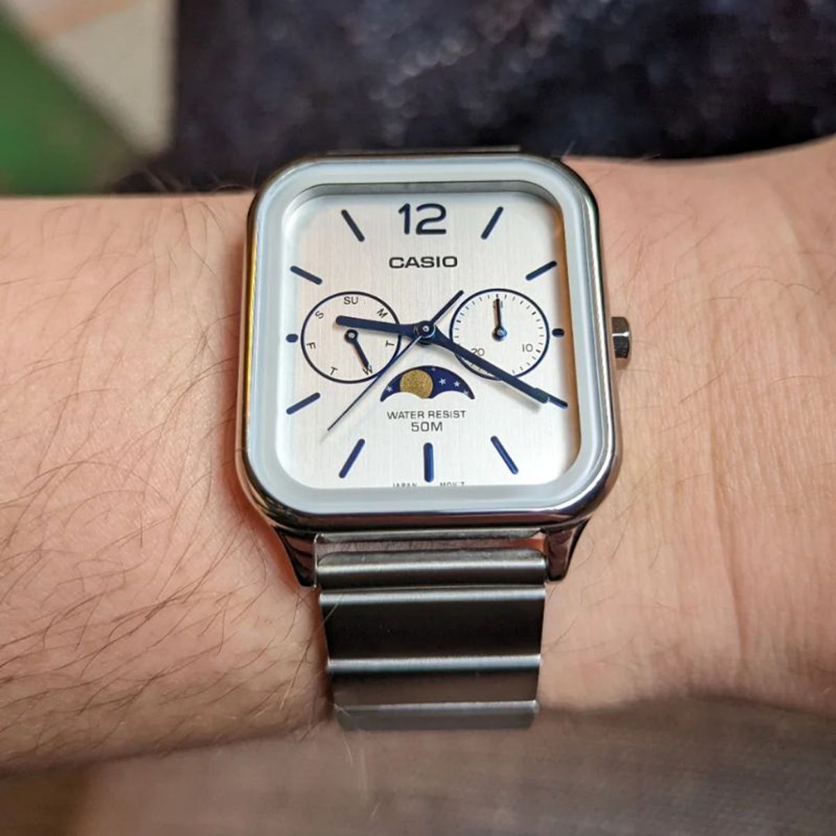 CASIO - Reloj Casio Unisex Análogo MTP-M305D-7AV Moonphase