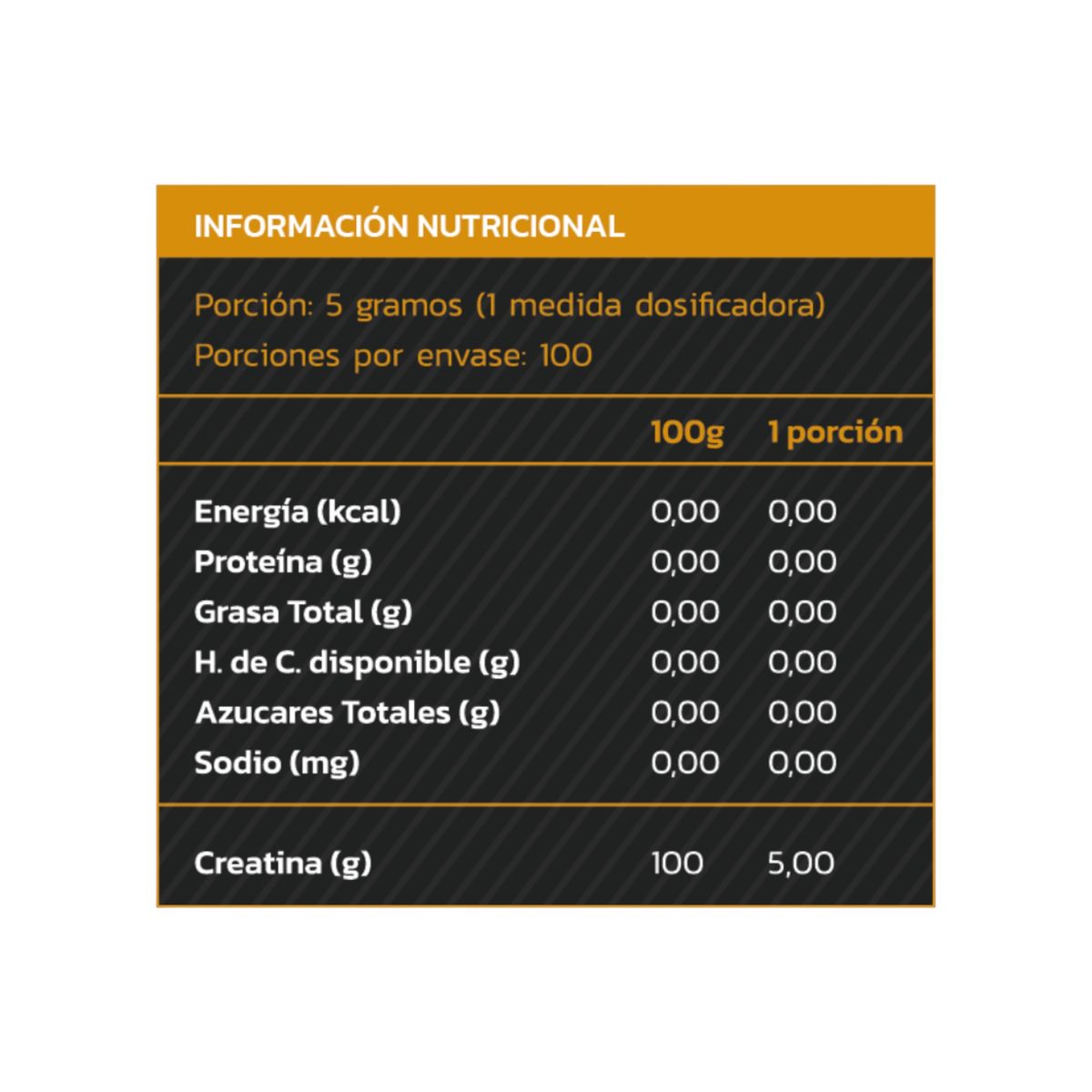 ZEIN - CREATINA MONOHIDRATADA Y MICRONIZADA SIN SABOR 500GR - ZEIN