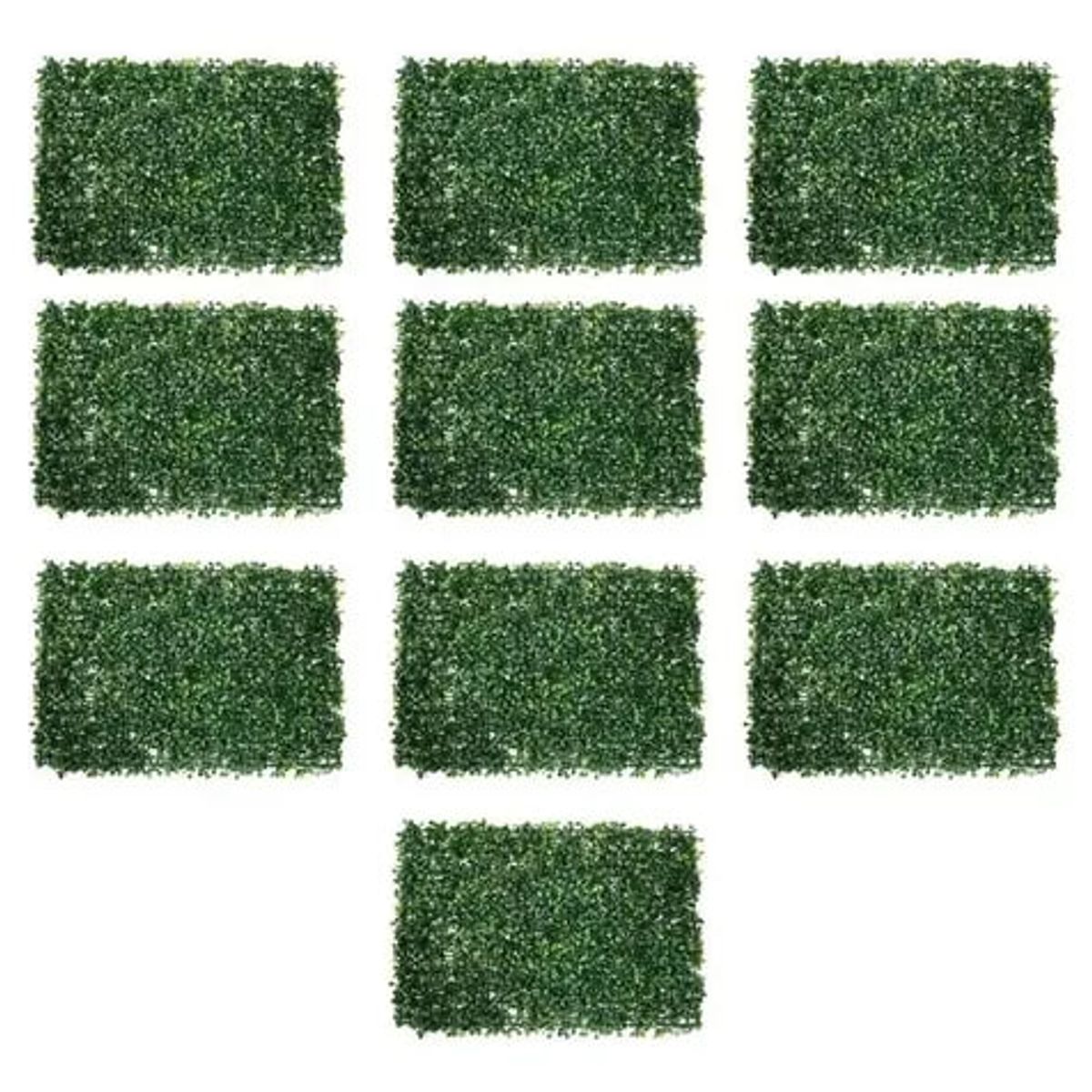GENERICO - Pack 10 Unidades Pasto Palmeta Estilo Trébol Sintético 60x40