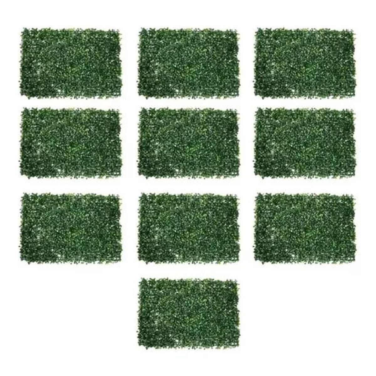 GENERICO - Pack 10 Unidades Pasto Palmeta Estilo Trébol Sintético 60x40
