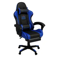 HELL CASTLE - Silla Gamer Reclinable Con Cojin Lumbar Rosa Negro Cuero Sintético