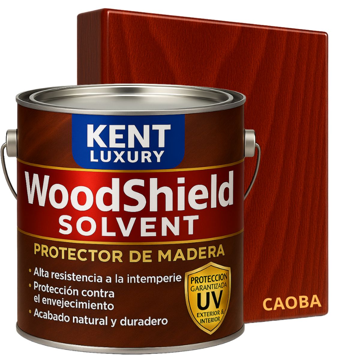 KENT - PROTECTOR DE MADERAS - IMPREGNA - PROTEGE - GALON CAOBA