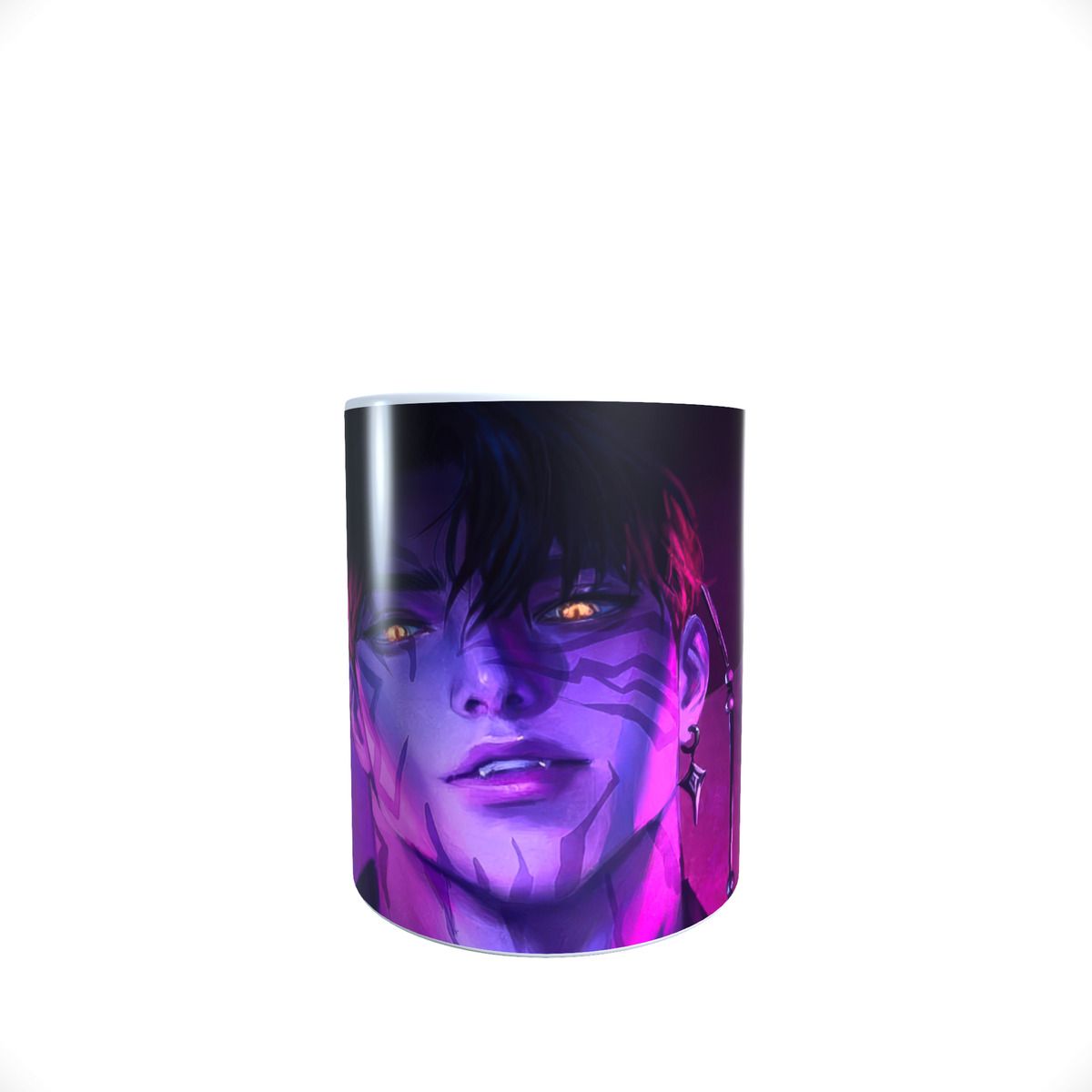 GENERICO - TAZA EN COLOR EN COLOR BLANCO DE JINU DEMON HUNTER