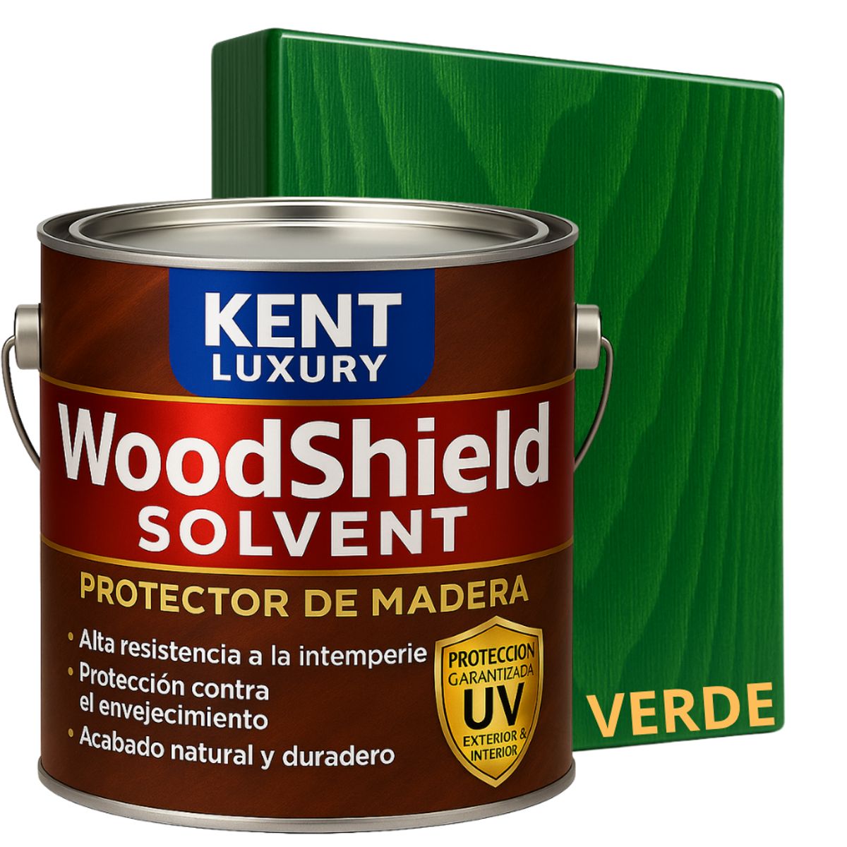 KENT - PROTECTOR DE MADERAS - IMPREGNA - PROTEGE - GALON VERDE IMPREGNADO