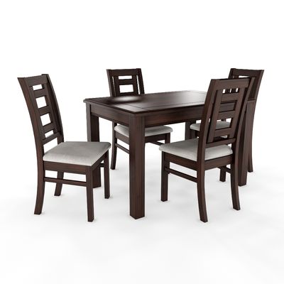 Imagen 2 del producto Juego de Comedor Hema 4 Sillas Madera Chocolate