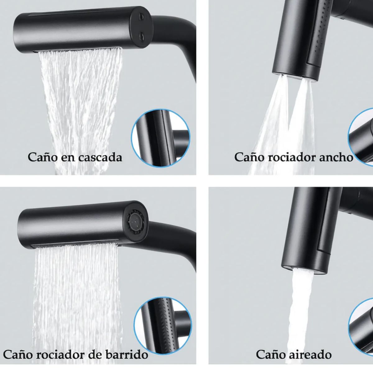 MOVI - Grifo Doble Flujo 360° Ahorro de Agua y Máxima Comodidad