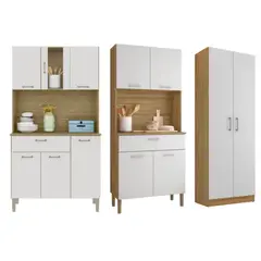 MOVELARIA - Combo Mueble de Cocina Kris, Mueble de Cocina Kyra y Alacena K040620