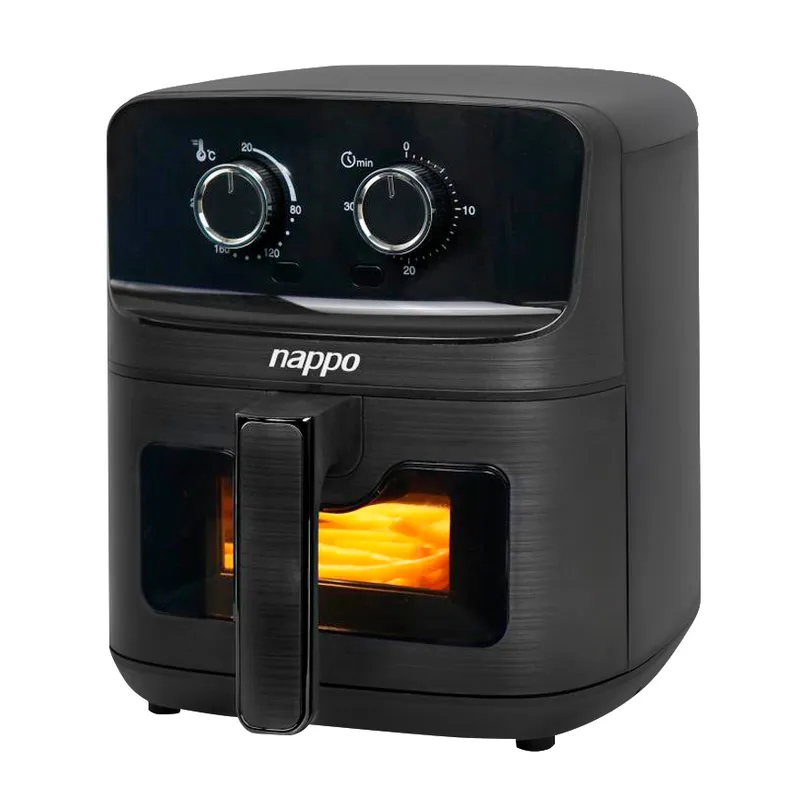 NAPPO - Freidora de Aire Nappo 1500W 4,5L Aire Caliente 360 Grados