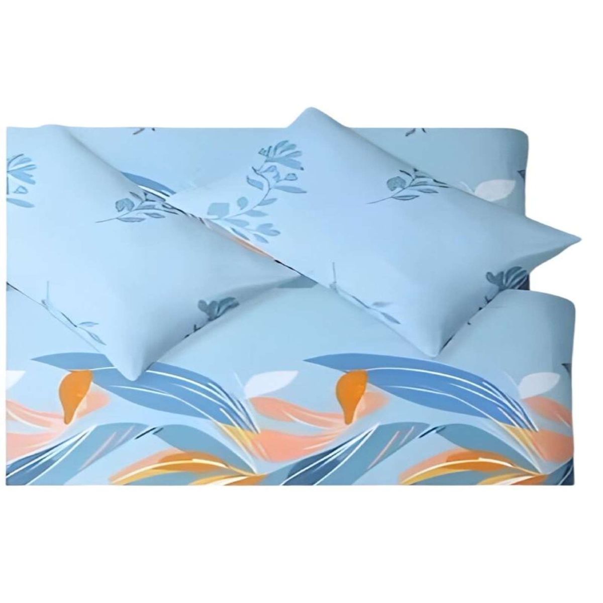 GENERICO - JUEGO DE SÁBANAS TELA CON DISEÑO 2 PLAZA  S04