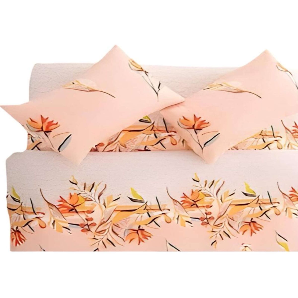 GENERICO - JUEGO DE SÁBANAS TELA CON DISEÑO KING  S1