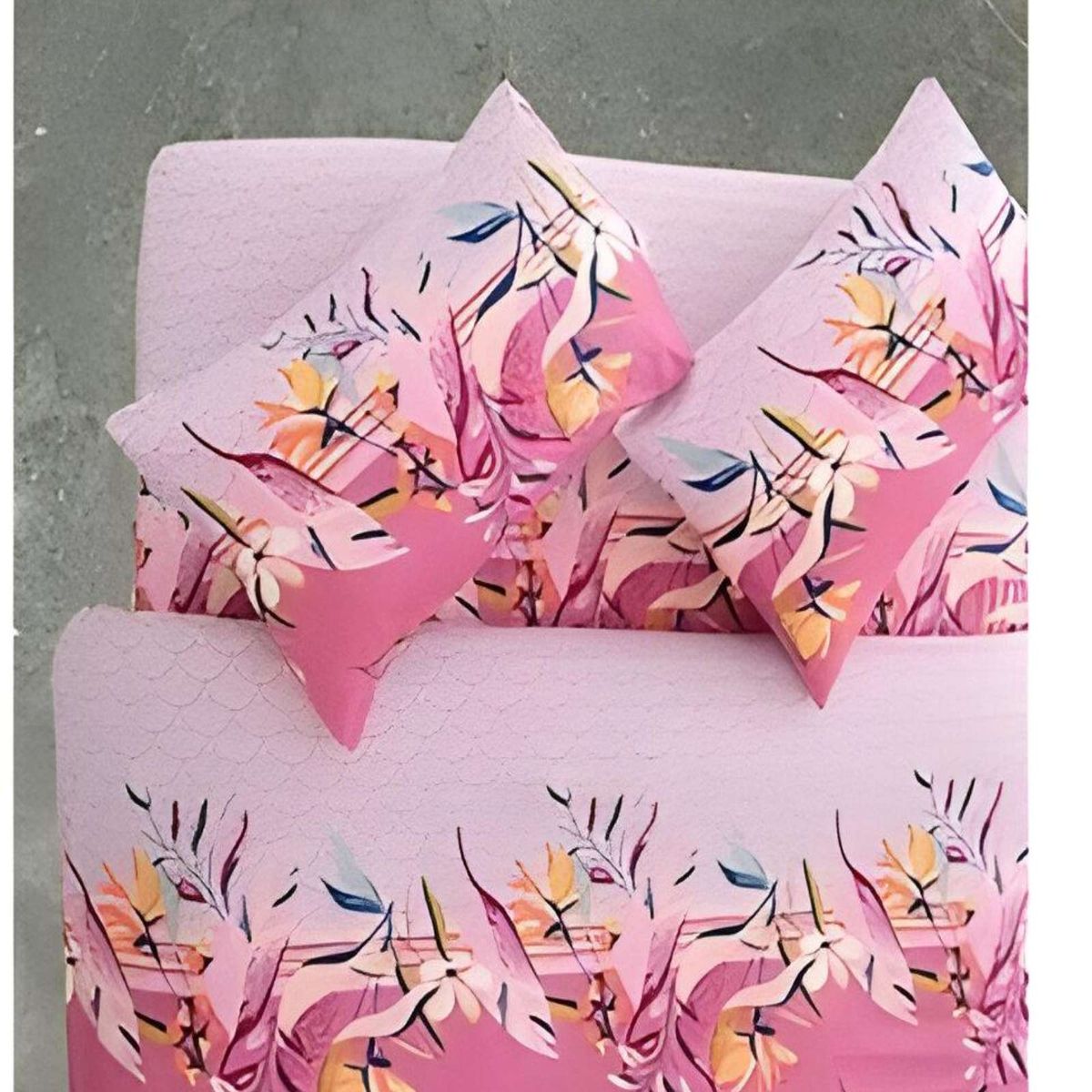 GENERICO - JUEGO DE SÁBANAS TELA CON DISEÑO KING  S2