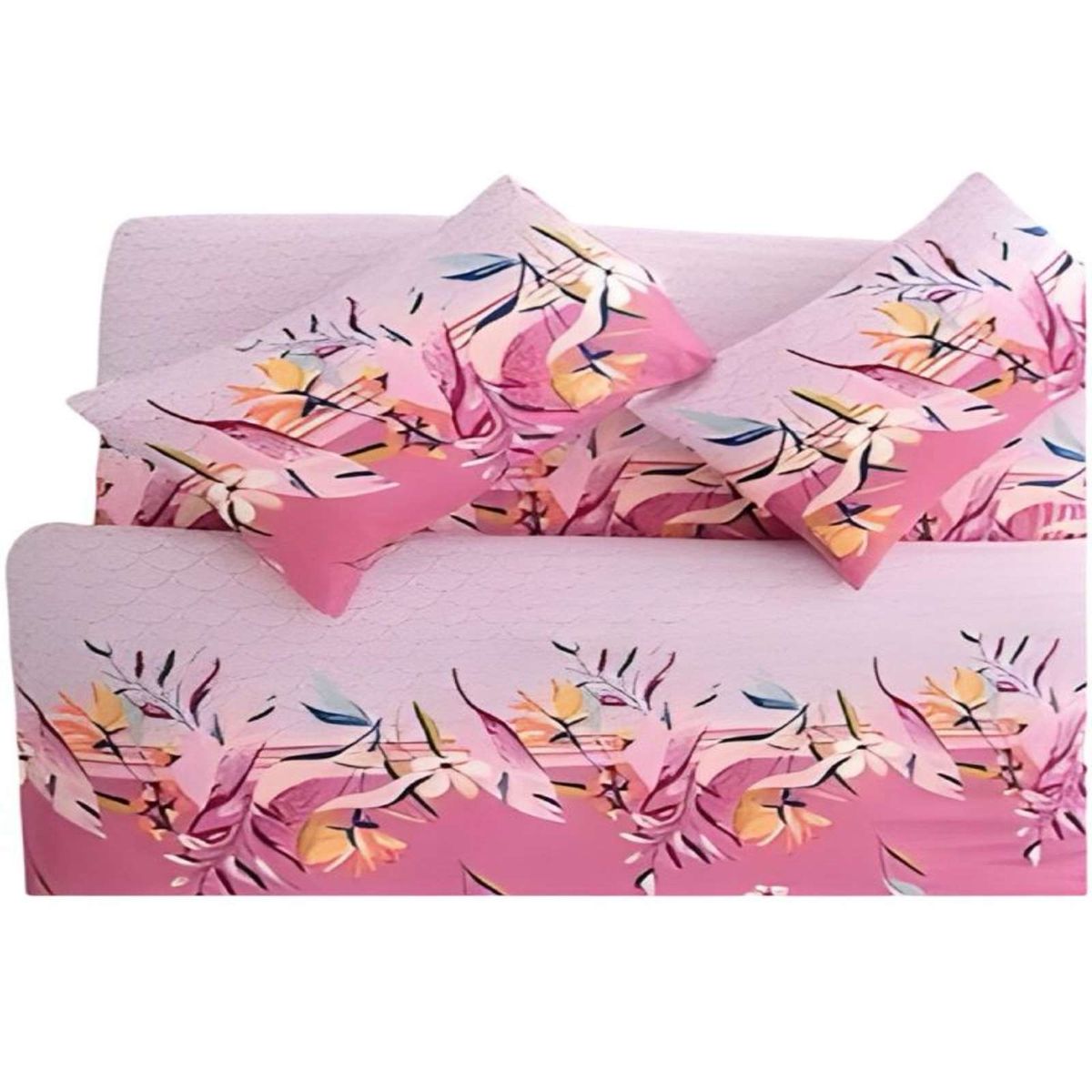 GENERICO - JUEGO DE SÁBANAS TELA CON DISEÑO KING  S2