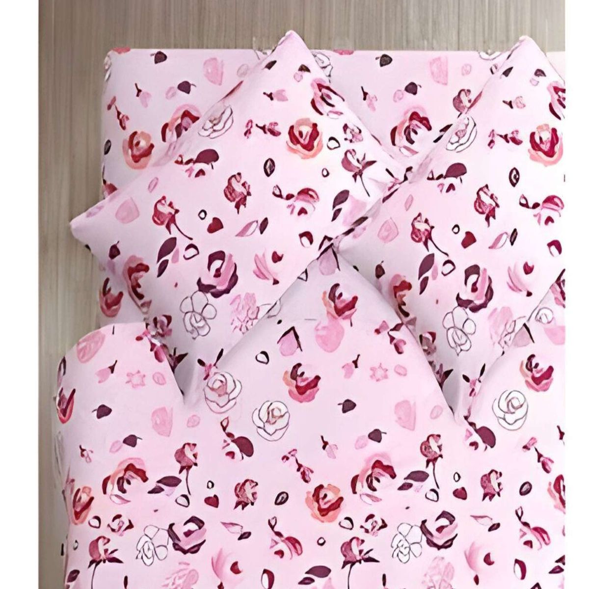 GENERICO - JUEGO DE SÁBANAS TELA CON DISEÑO KING  S16