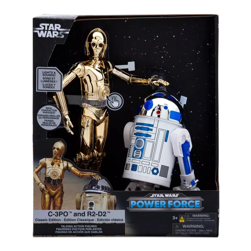 DISNEY INTERACTIVE - Star Wars C-3PO AND R2-D2 POWER FORCE Classic Luz & Frases