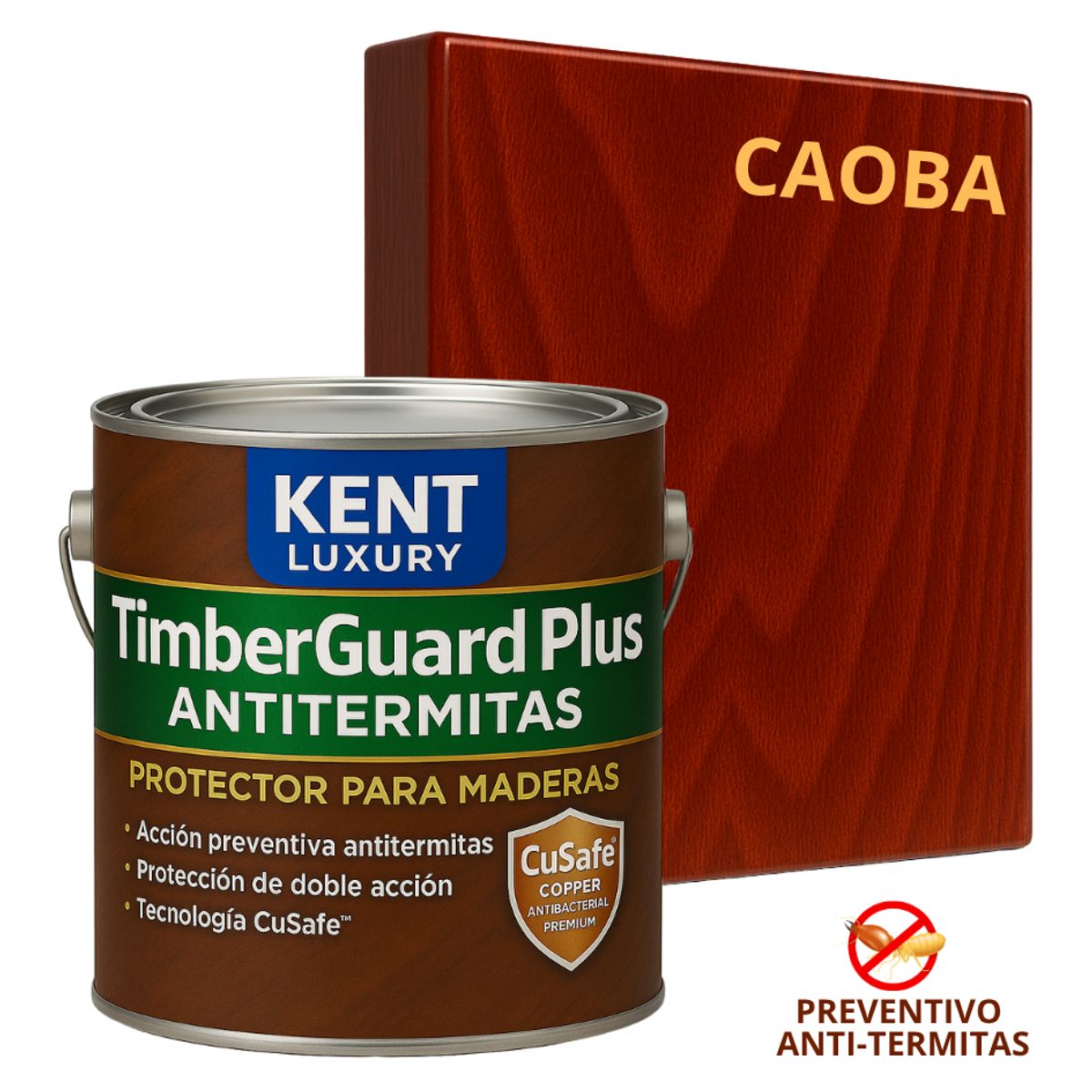 KENT - TimberGuard™ Plus Antitermitas  Protector para Maderas - GALON CAOBA
