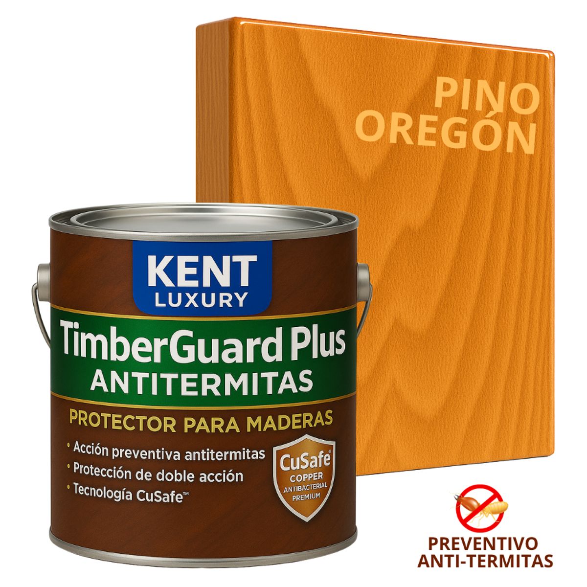 KENT - TimberGuard  Antitermitas Protector Maderas - GALON PINO OREGON