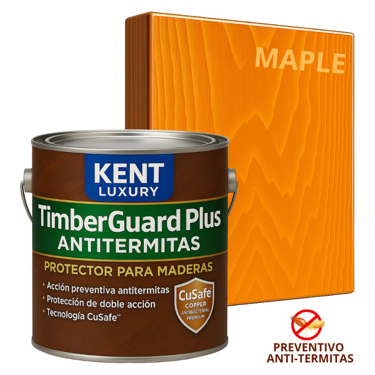 KENT - TimberGuard™ Plus Antitermitas  Protector para Maderas - GALON MAPLE