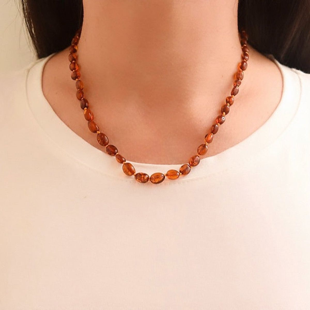 GENERICO - Collar Adulto Ámbar Cognac - Poroto