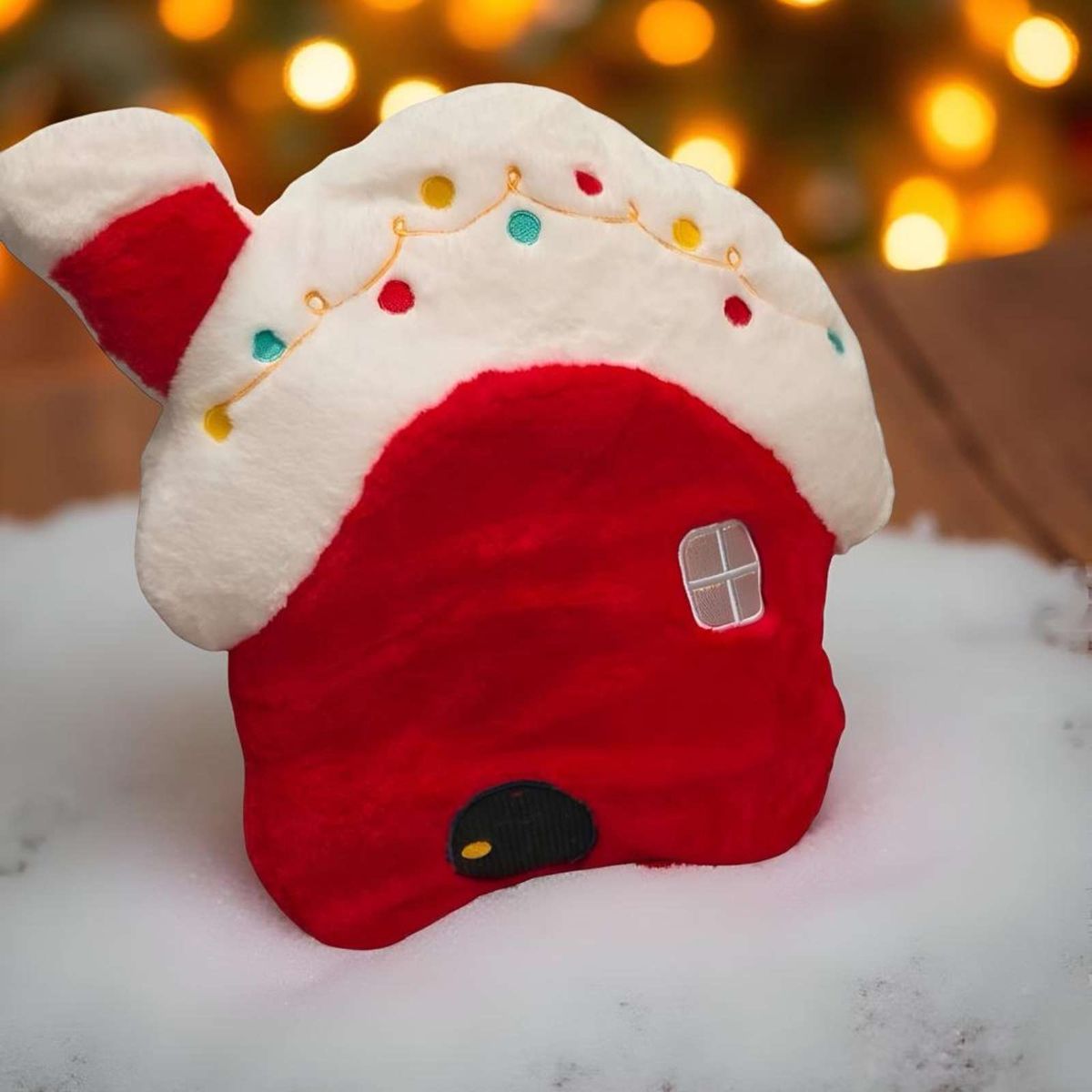 GENERICO - COJÍN DECORATIVO NAVIDEÑO DISEÑO CASA 06