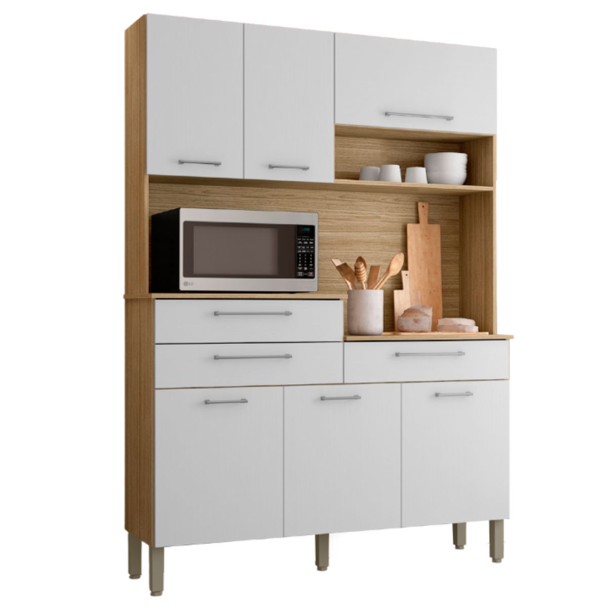 MOVELARIA - Mueble de Cocina Kit Orion 8 puertas Off White K08