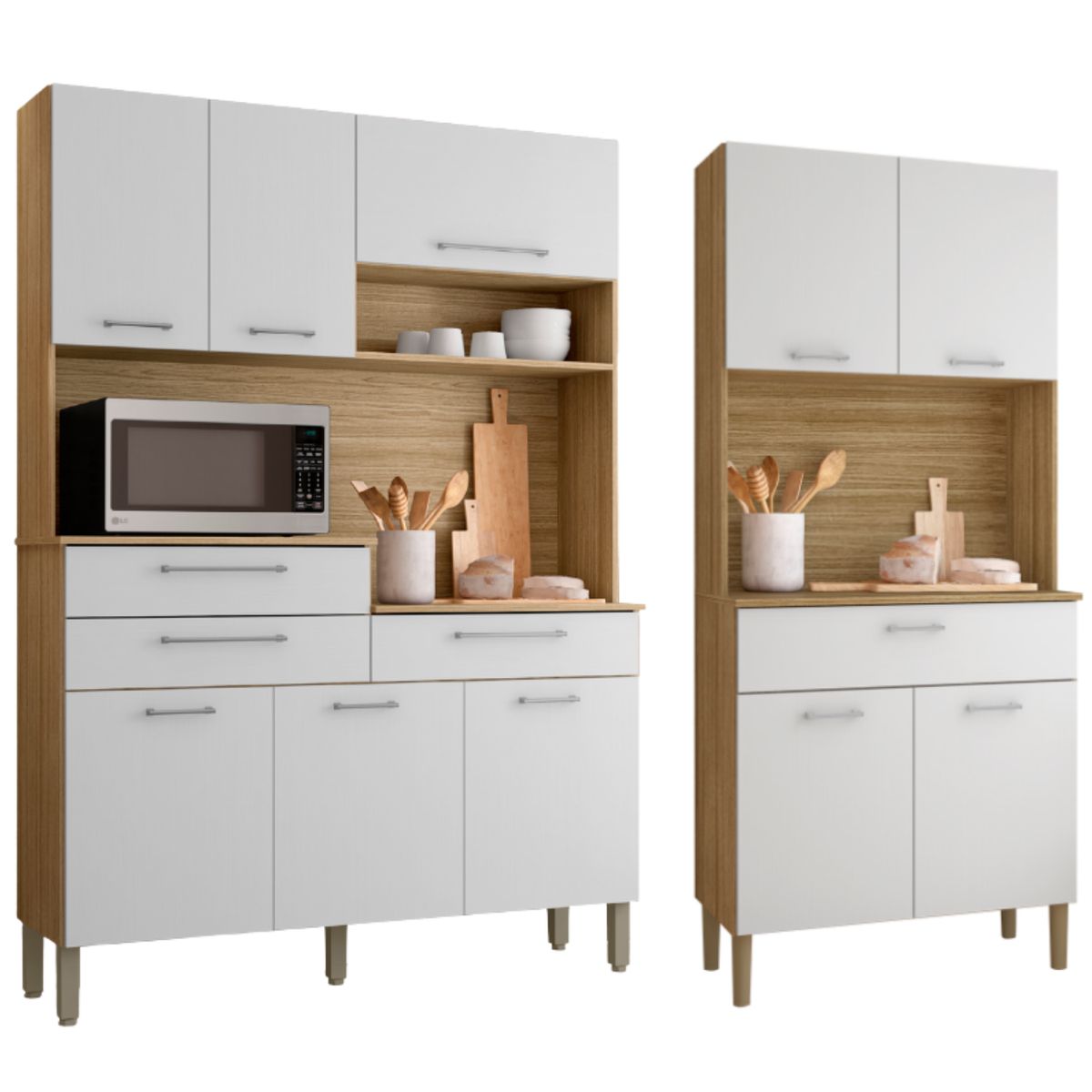 MOVELARIA - Combo Mueble de Cocina Kris y Kit 8 Puertas Kit Orion K0408