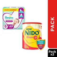 NIDO - Pack Ahorro etapa 1 tarro + Pañal Pampers Premium Care G 148