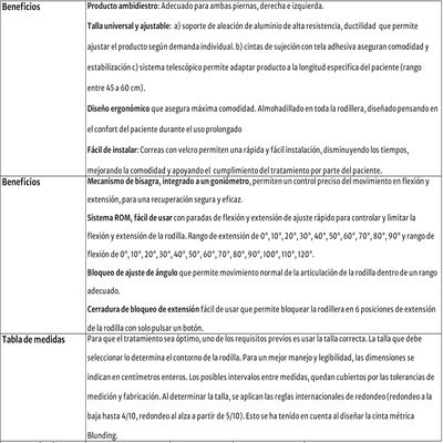 Imagen 2 del producto Ortesis De Rodilla Telescópica Rom