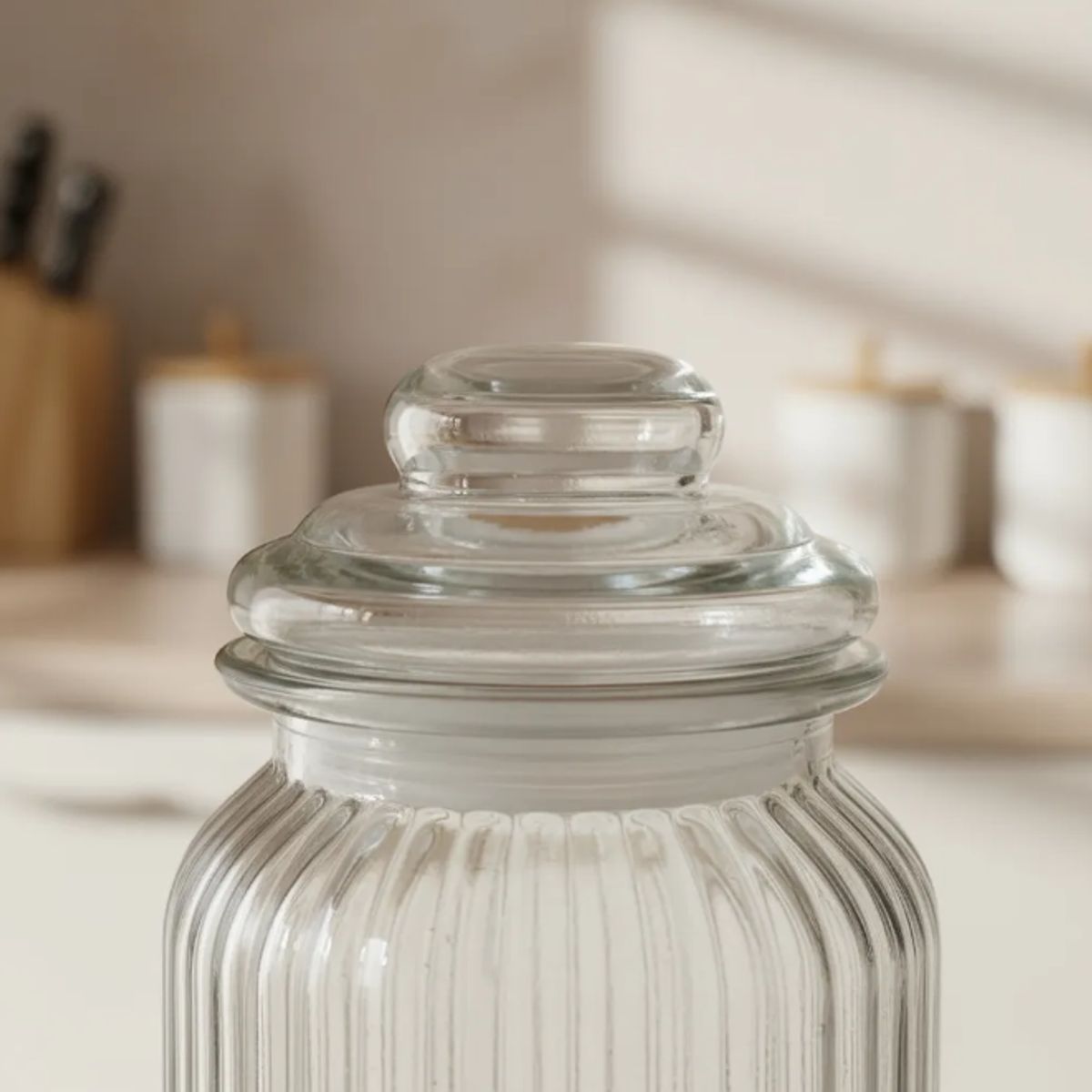 GENERICO - Set 3 Contenedores Gobi Frasco Vidrio Casa Cuore