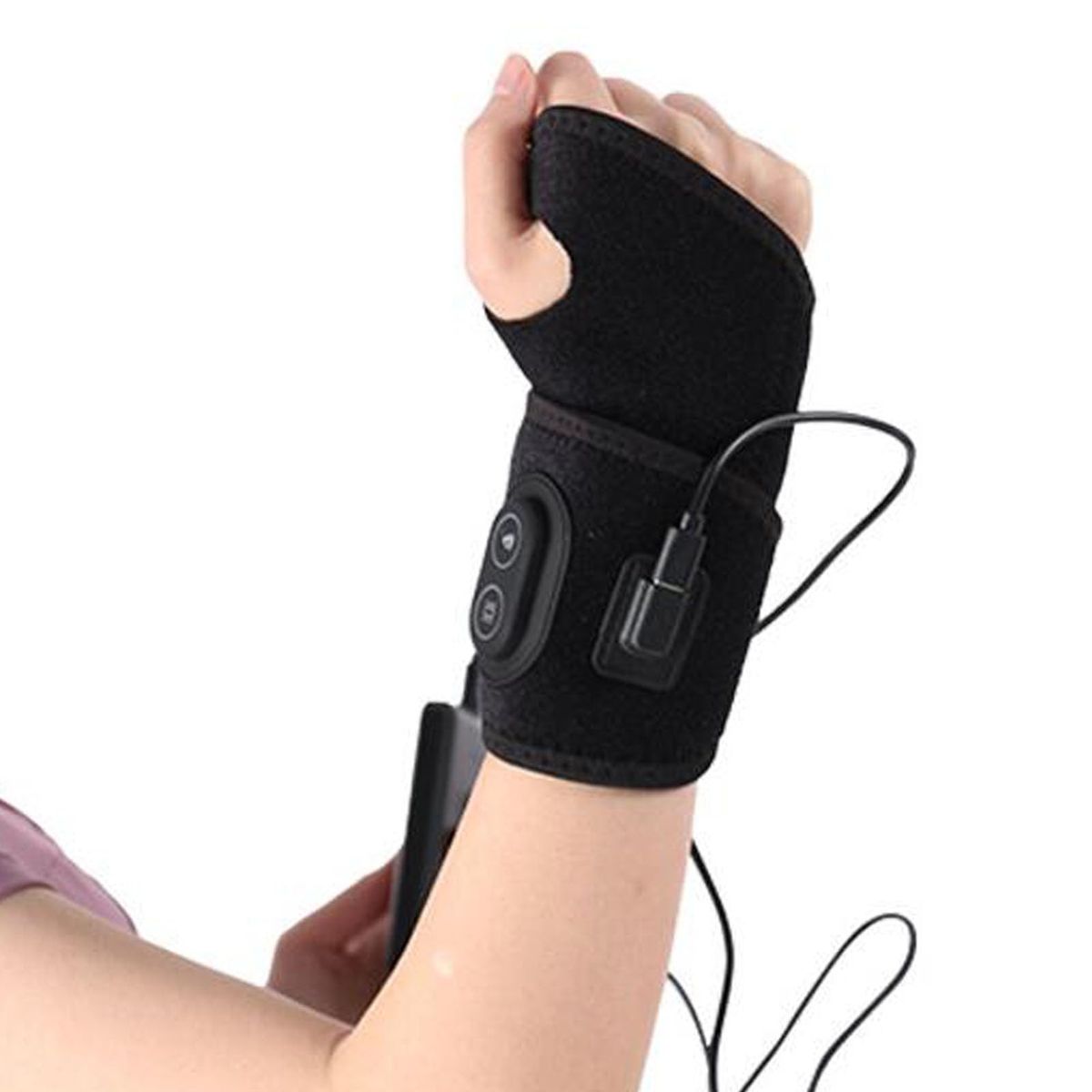 MOVI - Muñequera Térmica Calefactable USB con 3 Niveles de Temperatura