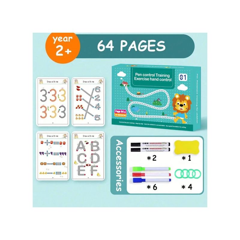 GENERICO - LIBRO DE APRENDIZAJE TRAZOS MAGICOS MONTESSORI