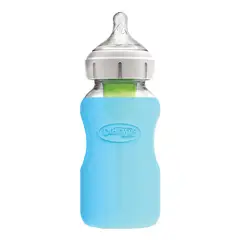 DR BROWNS - Funda De Protección Mamadera Vidrio 270ml Dr Brown´s Azul