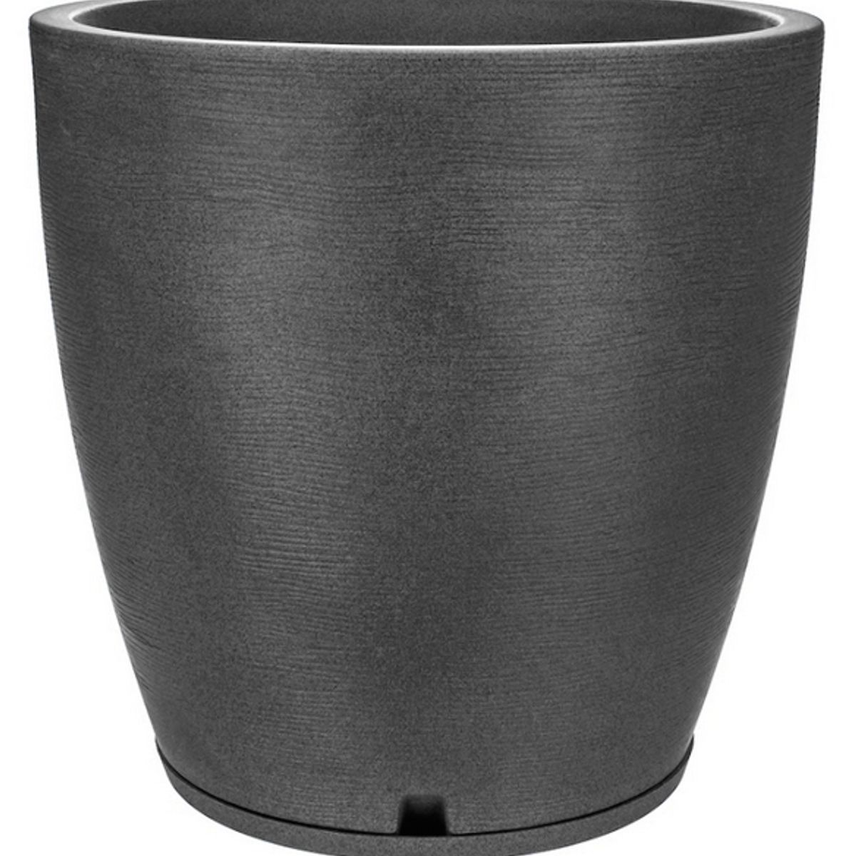 FLORIDIS - MACETERO FLORIDIS NEGRO AMSTERDAM 70CM ALTO CON PLATO