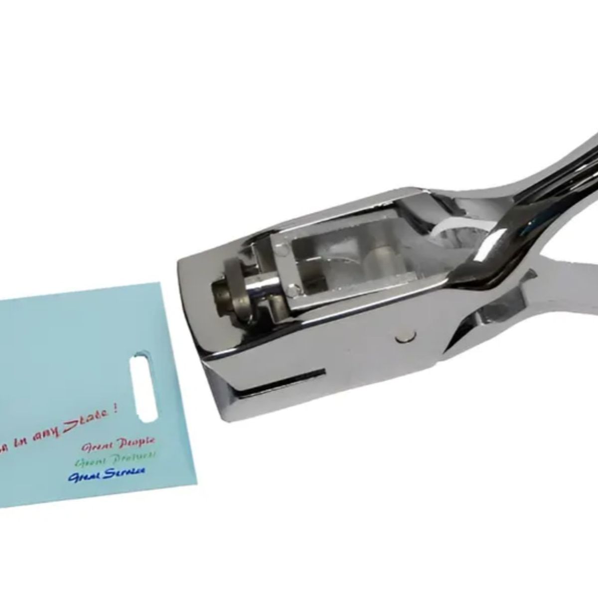 GENERICO - Perforador Ovalado 3x15mm Credenciales Pvc Identificacion