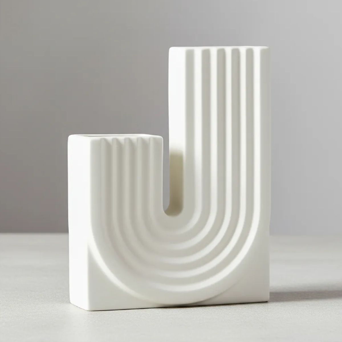 GENERICO - Florero Decorativo Anna Jarrón Cerámica Blanco Nórdico Casa Cuore