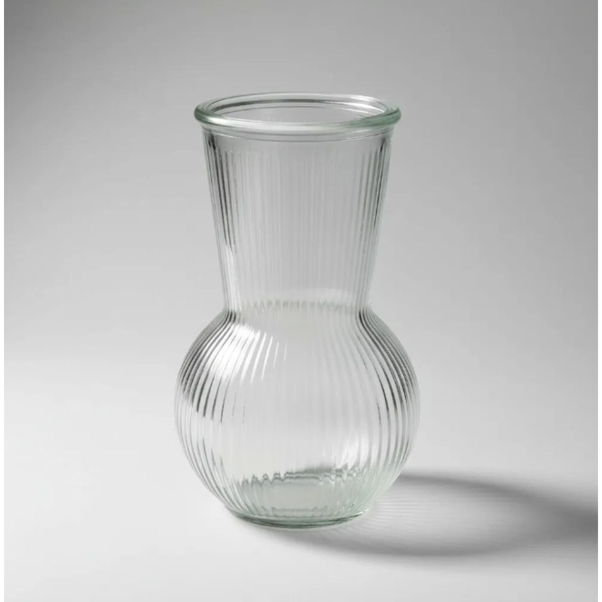 GENERICO - Florero De Vidrio Decorativo Gloria Jarrón Transparente Casa Cuore