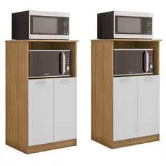 MOVELARIA - Combo 2 muebles para microondas orion k02x2