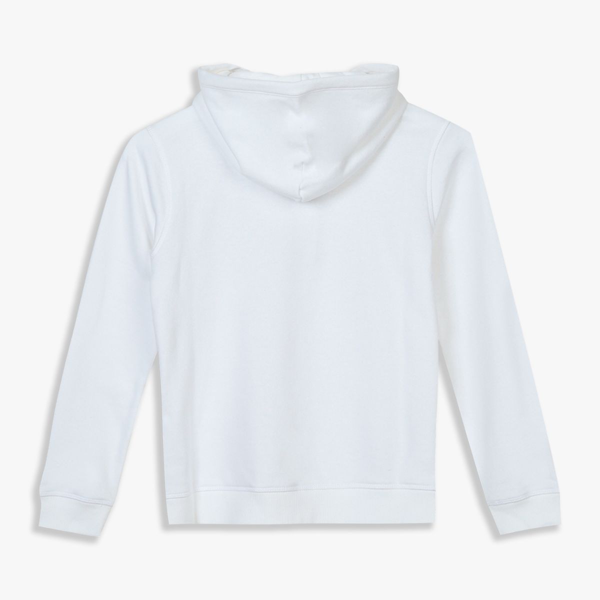 TOMMY HILFIGER - Polerón Con Gorro Y Cremallera Blanco Tommy Hilfiger