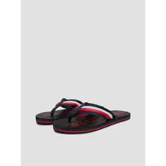 TOMMY HILFIGER - Sandalias Con Logo Y Plantilla De Masaje Azul