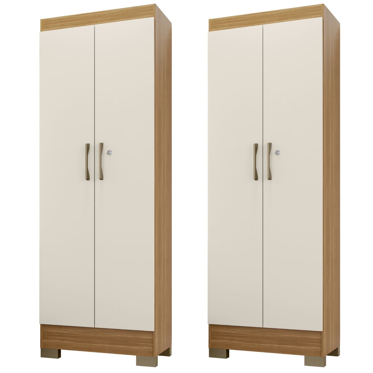 MOVELARIA - Combo 2 Closet Multiuso Luna Off White K15X2