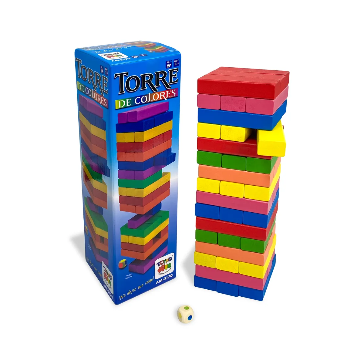 TOYNG - Juego de Mesa Torre 54 Piezas Color - Toyng