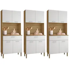 MOVELARIA - Combo 3 Muebles de Cocina Kris K04X3