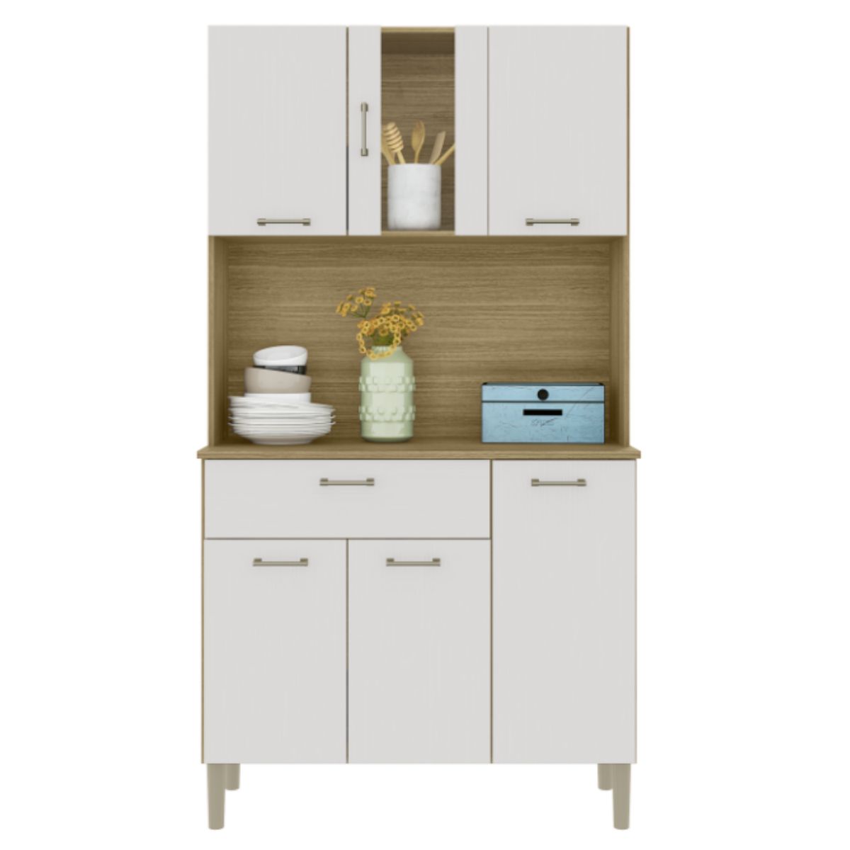 MOVELARIA - Mueble de Cocina Kyra 6 puertas Off White K06