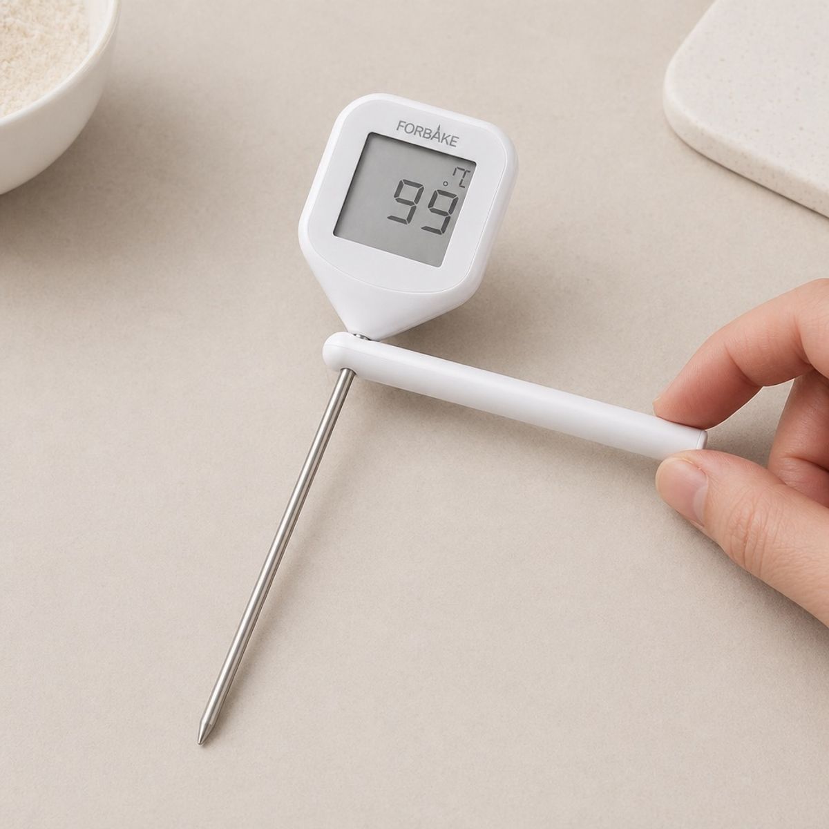 HOMESTAR - Termómetro Digital de Cocina con Sonda y Estuche