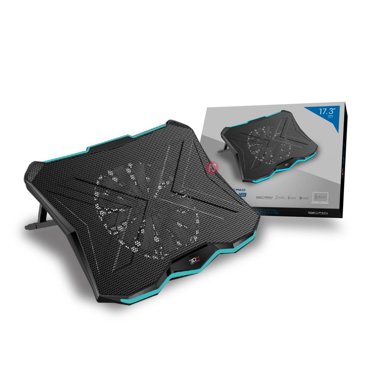 3DFX - Base Cooling Pad One Fan 18” con USB para Notebook - PS