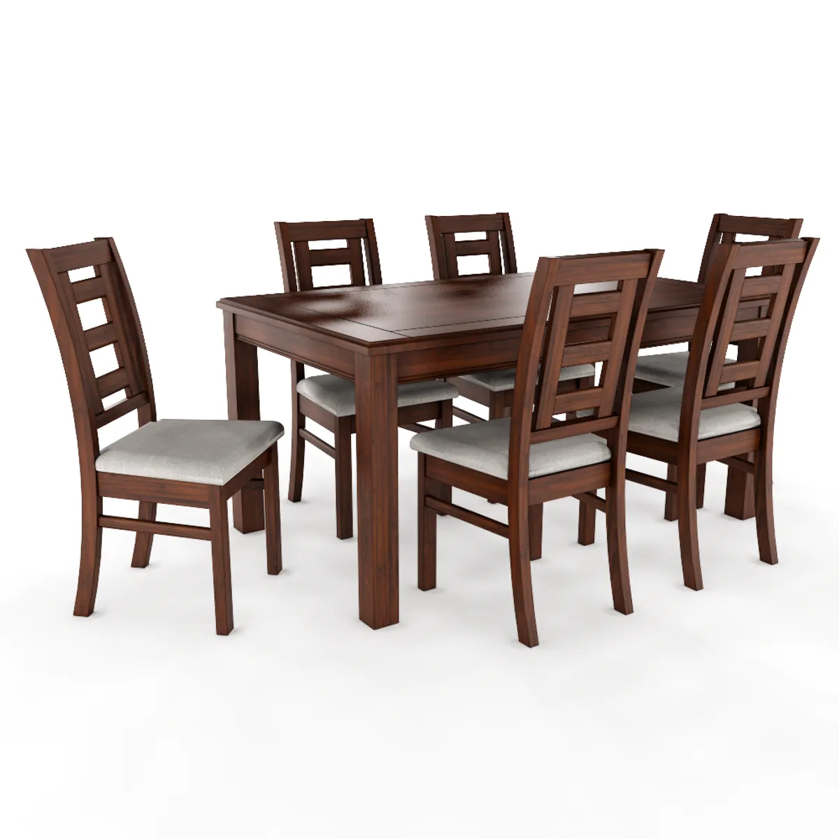 GENERICO - Juego de Comedor Hema 6 Sillas Madera Nogal