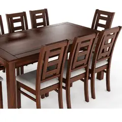 GENERICO - Juego de Comedor Hema 8 Sillas Madera Nogal